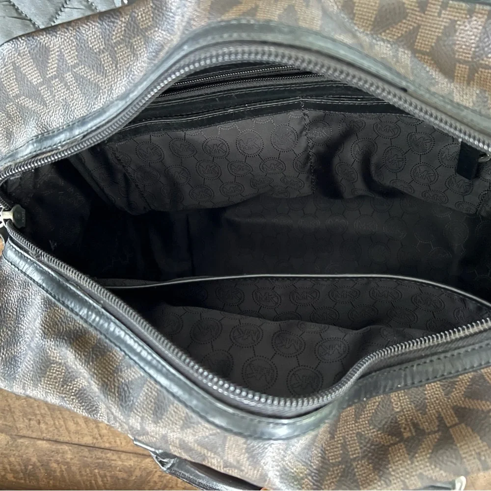 Michael Kors Black and Brown Laptop Bag